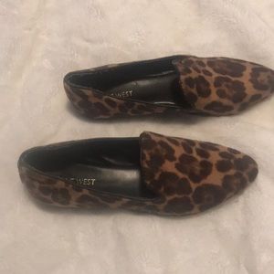 Animal print flats